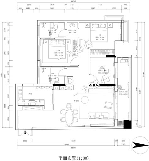 sketchbook室内平面方案表现|空间|家装设计|耗子大浩 - 原创作品 - 站酷 (ZCOOL)