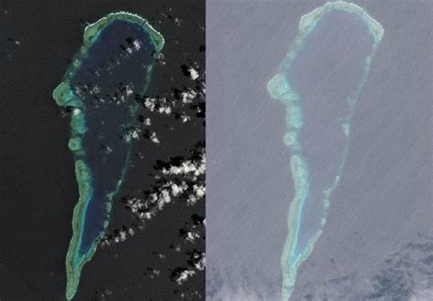 中国南沙仁爱礁最新高清卫星照曝光|南沙_新浪新闻