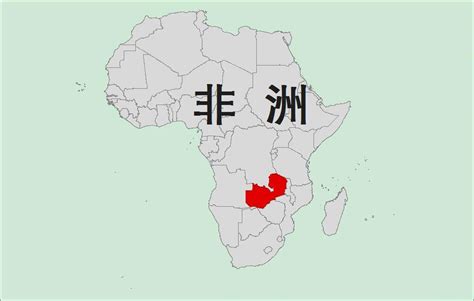 赞比亚地图图片