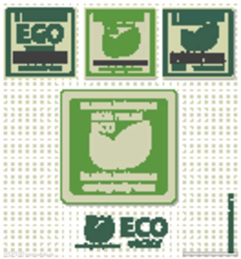 绿色生态标志设计图__网页小图标_标志图标_设计图库_昵图网nipic.com