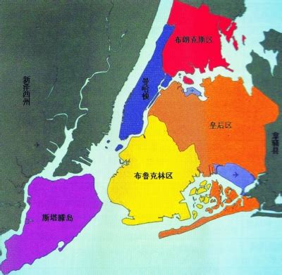 纽约市中心地图 - 美国地图 - 地理教师网