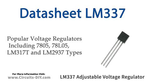 LM337 Adjustable 0.5A Terminal Negative Regulator -Datasheet