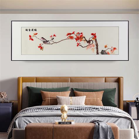 新中式装饰画江南水乡风景挂画高清复制客厅卧室床头软装水墨壁画-美间设计