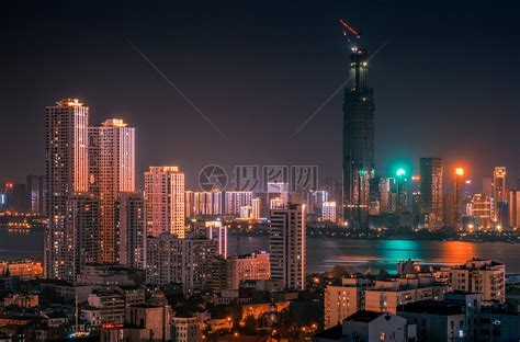 武汉城市风光江滩夜景高清图片下载-正版图片500597874-摄图网