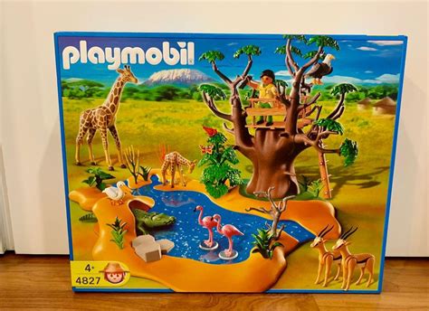 Playmobil 4827 Wild Life Water Hole Safari Animals Set Sealed Brand New ...