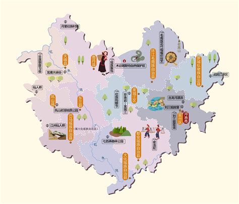 广西河池市旅游地图高清版_广西地图_初高中地理网