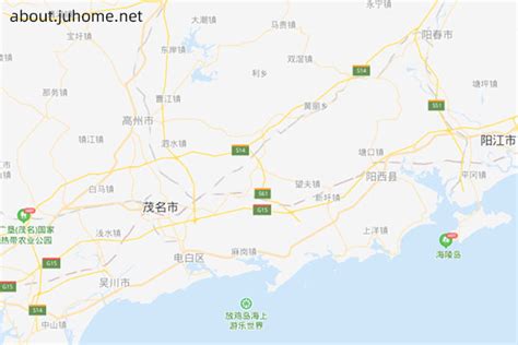 阳春市地图图片