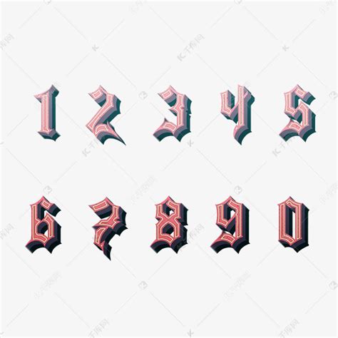 哥特字体~哥特风格文字图片