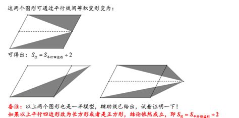 四年级平行四边形中的一半模型知识点讲解_几何的五大模型_奥数网