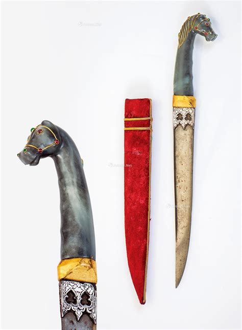 马首玉刀柄,文物考古,文化艺术,摄影素材,汇图网www.huitu.com