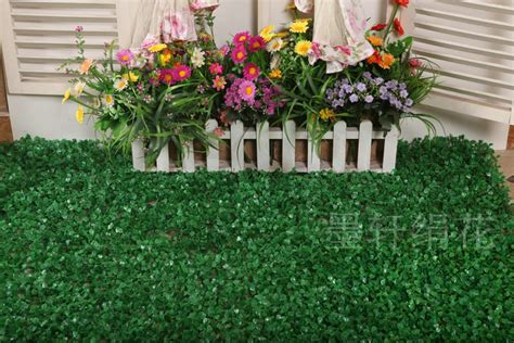 加厚加密仿真米兰草皮批发 人造塑料假草坪60*40cm植物墙装饰-阿里巴巴