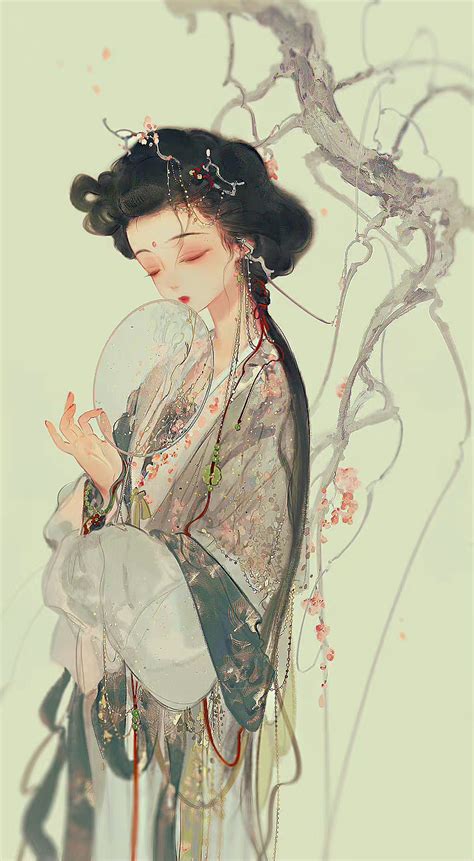 古风粉系壁纸图片