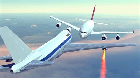 【Besiege围攻】游戏模拟飞机坠毁，波音747vs空客A380空中相撞