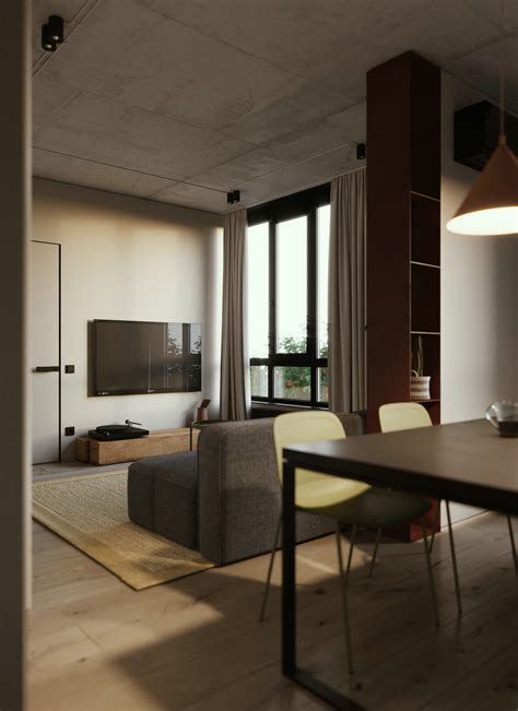 北欧风格60平米极简公寓 | Anton Siriak_装修达人_装修头条_齐家网