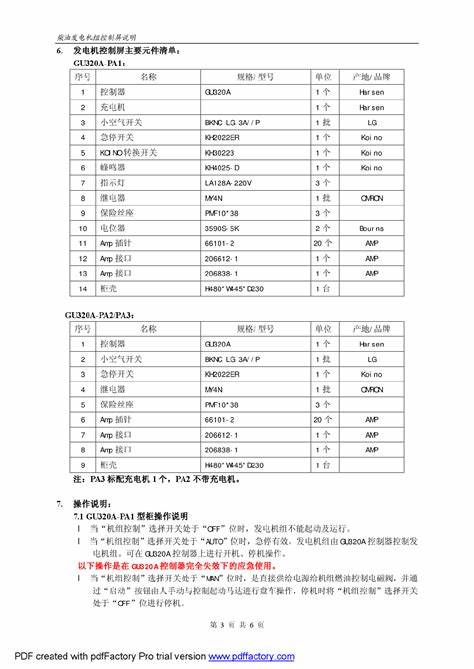 隆鑫发电机24v说明书