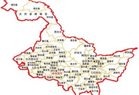 黑龙江电子地图【相关词_ 哈尔滨电子地图】 - 随意贴