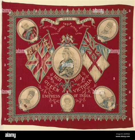 Handkerchief. 1892–1902. England. Cotton, twill weave; roller and ...