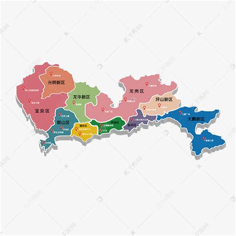 深圳地形图图片