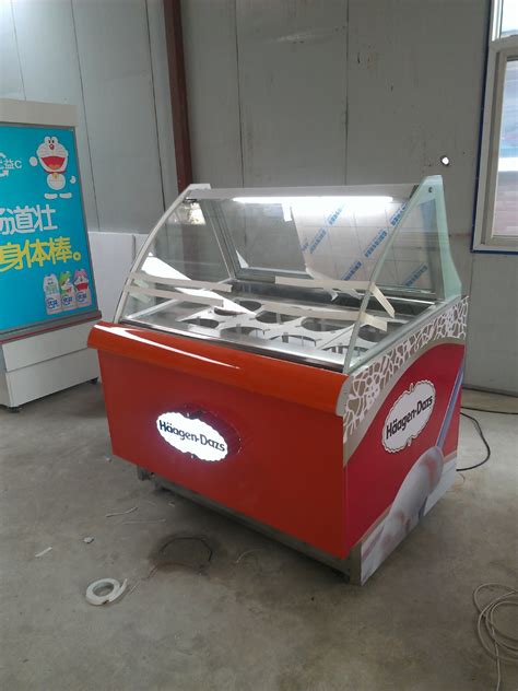 冰激凌展示柜 硬雪糕柜 冰粥冷冻柜 圆筒冰淇淋冷柜-阿里巴巴