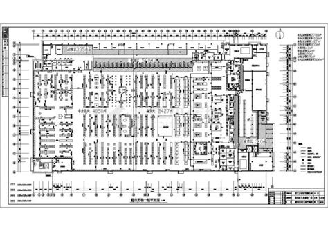 大型购物超市CAD施工图（平面图,顶面,节点图,施工说明） -CAD之家