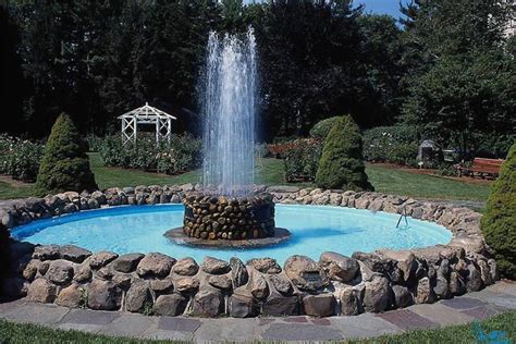 园林景观圆形喷泉水池景观设计SU模型