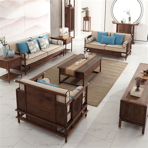 新中式实木茶桌原木大板茶台客厅接待会客泡茶桌椅办公室茶室家具-阿里巴巴
