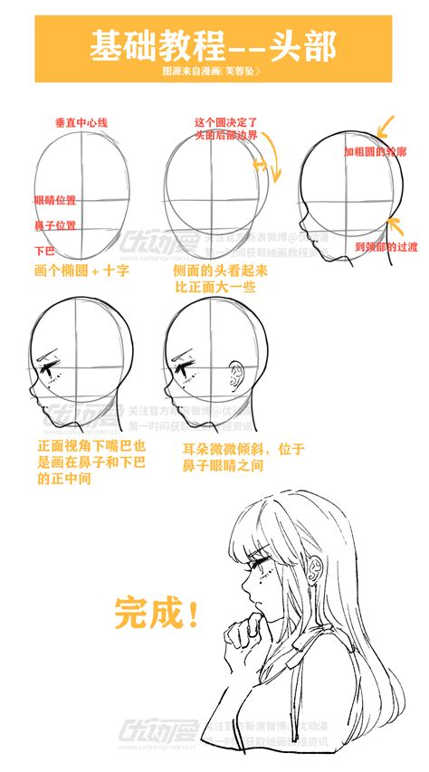 【漫画入门教程】如何画好人物头部动作不僵硬？_轻微课网校-站酷ZCOOL