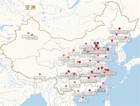 中国大学分布图-大学成教-爱上阅读
