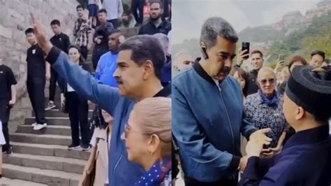委内瑞拉总统马杜罗发爬泰山视频，用中文向游客问好、与道长聊天_凤凰网视频_凤凰网