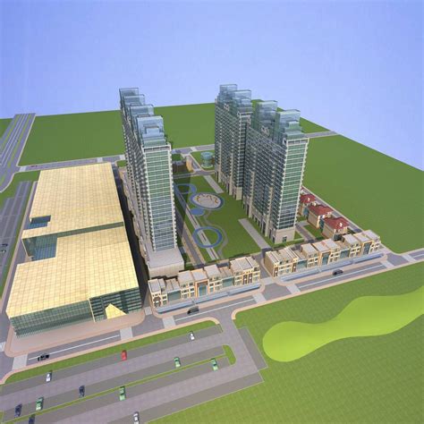 太仓项目3dmax 模型下载-光辉城市