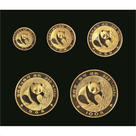 1986年熊猫纪念精制金币一套五枚拍卖成交价格及图片- 芝麻开门收藏网