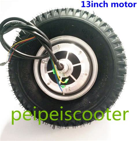 13inch 13 inch with vacuum tire double shafts dc hub wheel motor BLDC ...