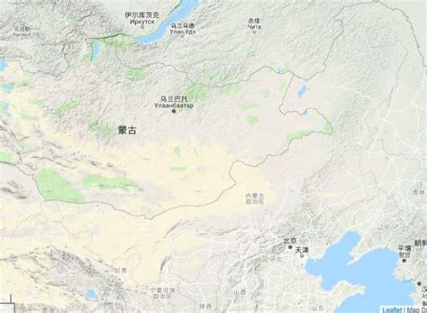 蒙古高原地图图片