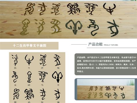 甲骨文字十二生肖图片
