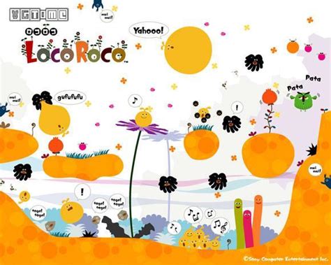 PSP游戏LocoRoco 乐克乐克游戏壁纸_我爱桌面网提供