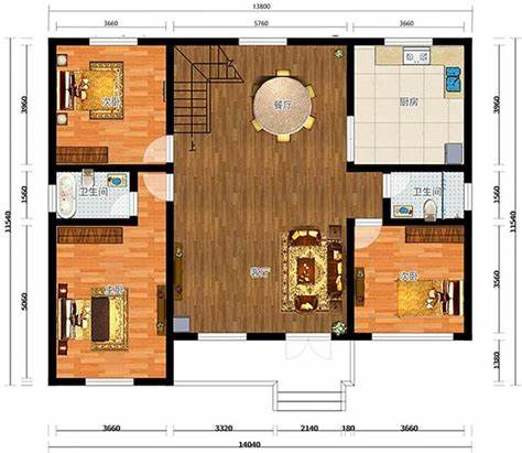 宽7.2米12.5米自建房设计图