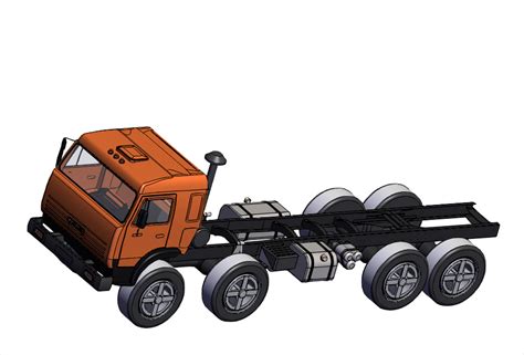 卡车模型_SOLIDWORKS 2010_模型图纸下载 – 懒石网