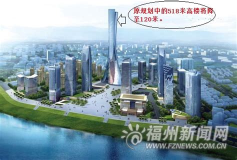 闽江北岸CBD规划调整公示 518米高楼缩水为120米 - 城建 - 东南网