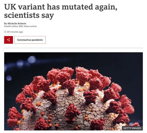 英国传来坏消息：变异新冠病毒似乎正发生新的突变_手机新浪网