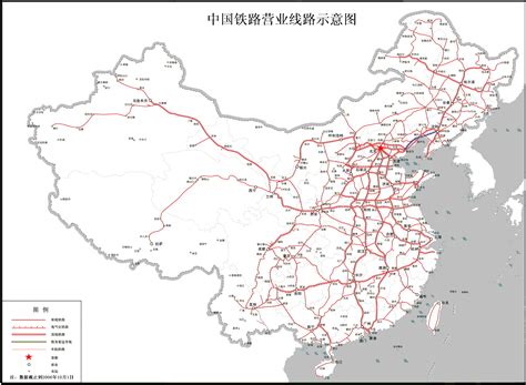 全国铁路营业线路示意图 - 中国交通地图 - 地理教师网