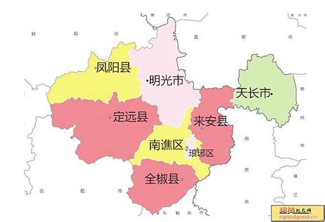 滁州行政区划图图片