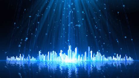 科技感蓝色粒子城市gif动图图片-正版gif素材401392112-摄图网