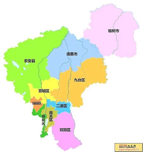 长春市地图图片