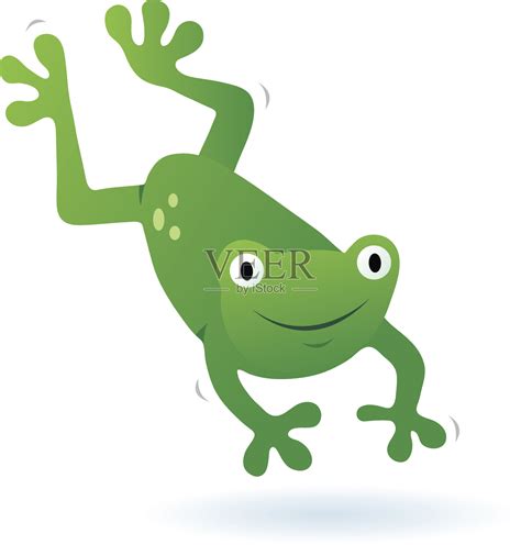 卡通画跳跃的青蛙其他素材免费下载_红动中国