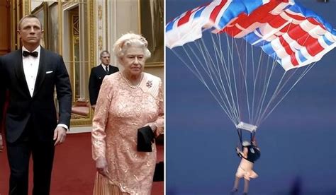 英国女王有多疯狂？伦敦奥运开幕式跳伞“空降”现场_凤凰网