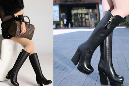 跨境外贸大码2017wish爆款女靴女士长靴 欧洲站纯色褶皱高筒皮靴-阿里巴巴