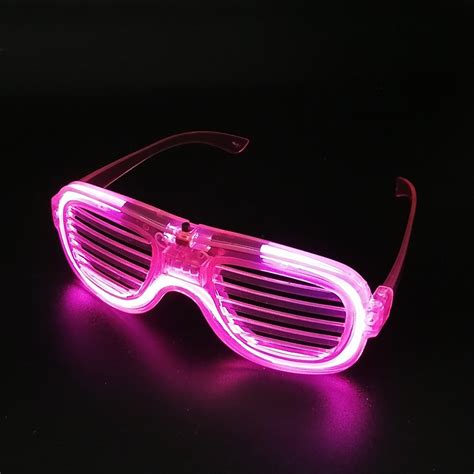 发光眼镜 酒吧派对演唱会道具LED闪光百叶窗眼镜地摊助威玩具批发-阿里巴巴