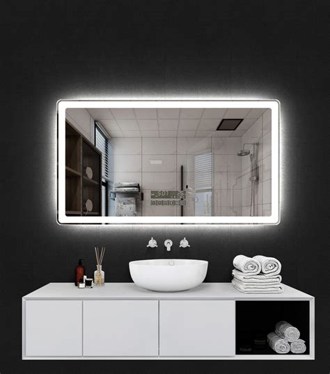 北欧卫浴镜水滴镜异形卫生间发光不规则镜子触摸浴室镜LED化妆镜-阿里巴巴