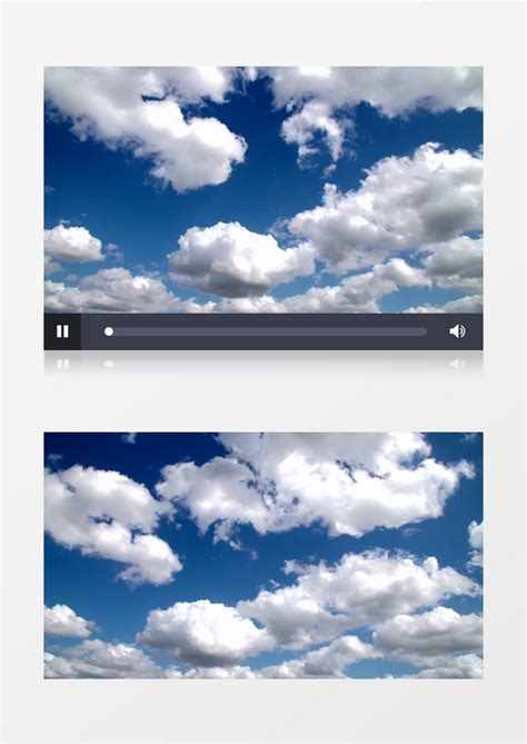 高清实拍白云在蓝蓝的天空中遨游的自在景象实拍视频素材模板下载_实拍_图客巴巴