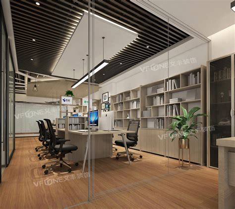 龙华办公室装修设计拒绝平面化，追求办公室层次感